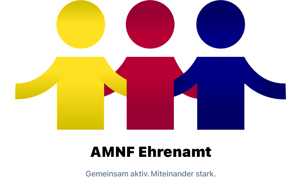AMNF Ehrenamt Markenlogo: Gemeinsam aktiv, miteinander stark