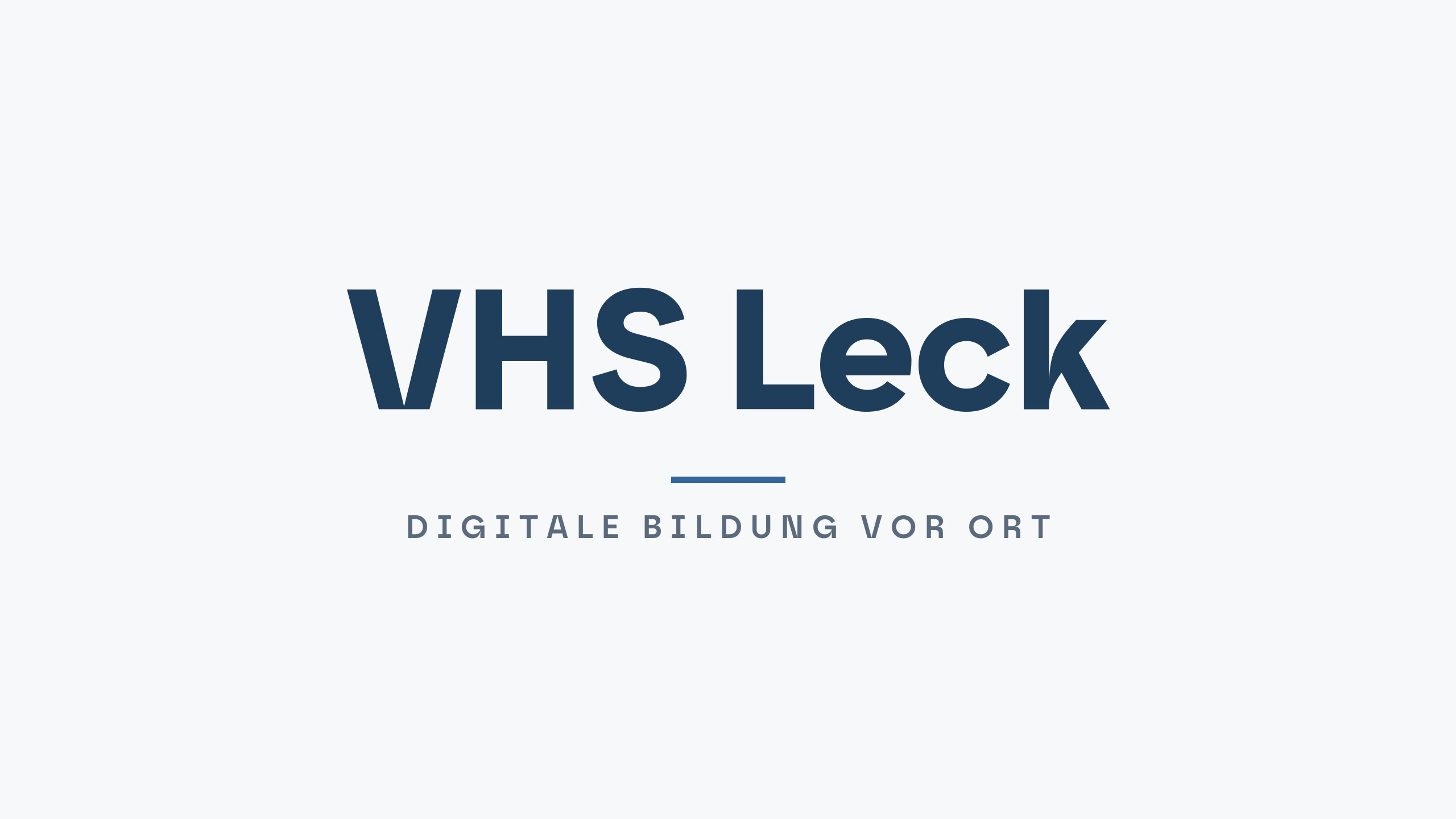 VHS Leck, digitale Bildung vor Ort